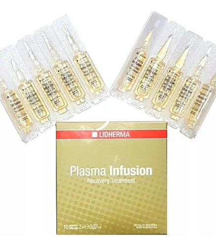 Plasma Infusion Recovery Treatment Rejuvenece Lidherma Tipo De Piel Seca / Normal / Mixta Volumen De La Unidad 25 Ml