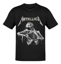 Comprar Remera Estampada Metallica Unisex Algodón Serigrafía Digital