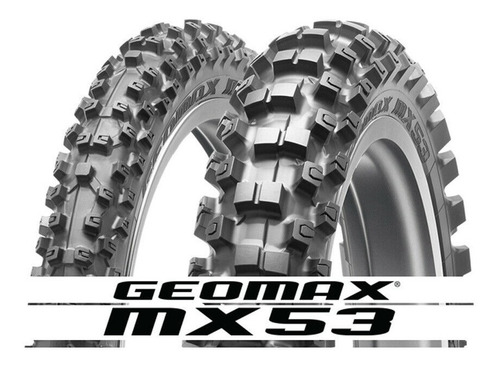 Imagen 2 de 6 de Cubierta Motocross Dunlop Geomax Mx53 110/90/19 Qpg Mx