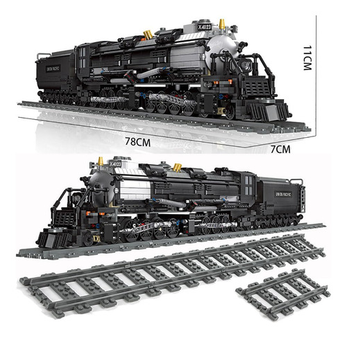 Godiytoppy Bigboy Kit De Construcción De Tren A Vapor Y
