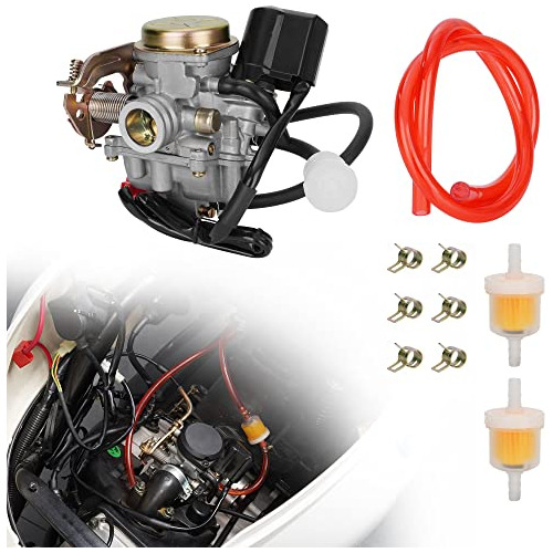 Gy6 50cc Carburetor Pd18 Carb Con Filtro De Combustible &quo