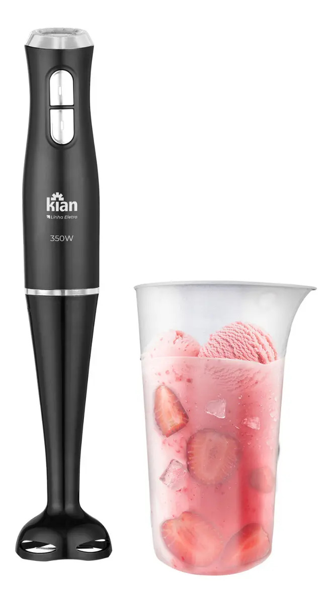 Mixer 350w 2 Velocidades Com Copo  700ml Preto Kian