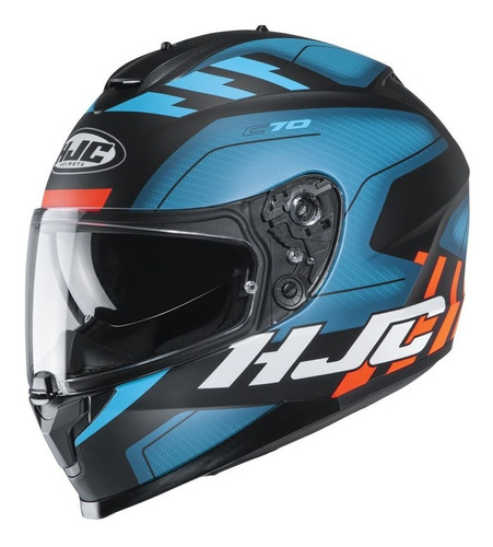 Casco De Moto Hjc C70 Koro Mc2sf Lentes Incluidos