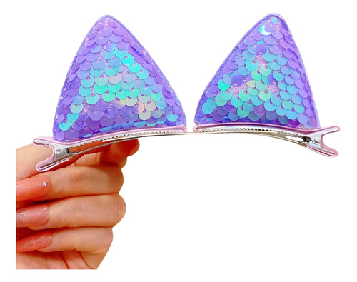 Paquete De 2 Nuevas Pinzas Para El Pelo Con Lentejuelas Para