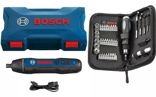 Atornillador A Batería Bosch Go 3,6v Bivolt Color Azul