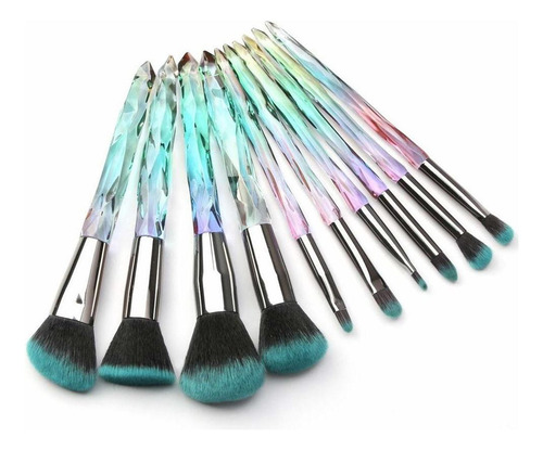 Juego De Brochas De Maquillaje De Cristal Regalo De Belleza