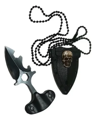 Cuchillo Mini Daga Push Dagger Pua Punta Flecha Collar