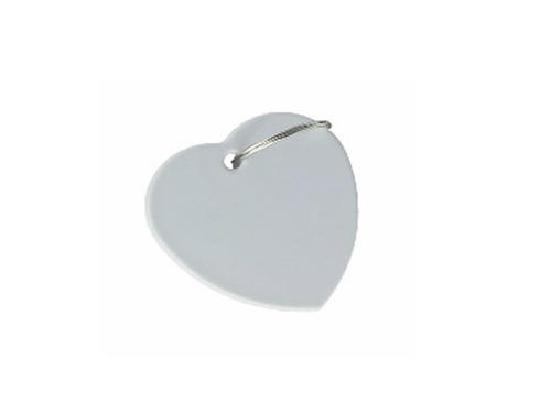 Imagen 3 de 6 de Llavero Corazon Polimero Sublimable Sublimar X 100