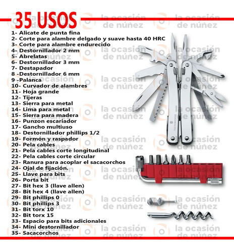 Pinza Multiuso Victorinox Swiss Tool Spirit X Plus 35 U Estu