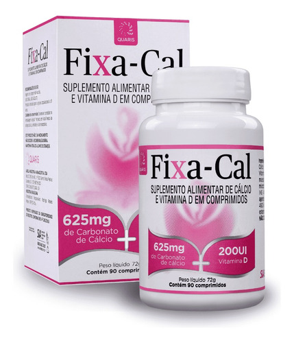 Fixa-cal Cálcio + Vitamina D P/ Saúde Dos Ossos 90 Cp