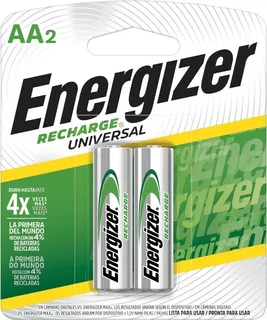 Pilha Recarregável Energizer Universal Aa - Pequena