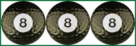 8 Ball Pelota Golf Set Regalo