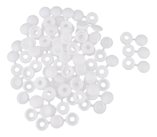 El Tapón De Rosca Útil Cubre Cubierta Del 100pcs Blanco