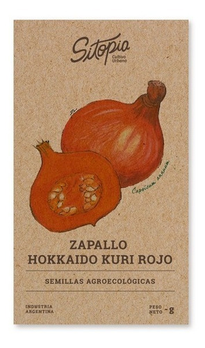 Semillas De Zapallo Hokkaido Kuri Rojo Sitopia