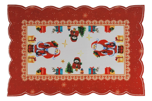 Individual Navideño Mantel De Mesa Rectangular Lavable X3und