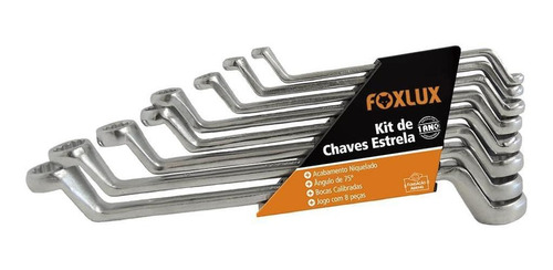 Kit De Chave Estrela Foxlux - 6 Peças - 6 A 17mm