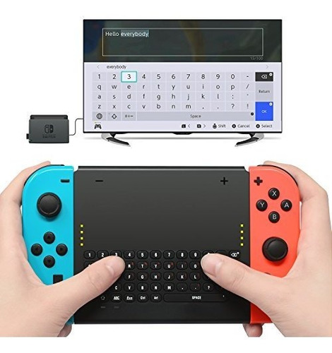 Teclado Inalambrico Negro Compatible Con Nintendo Switch