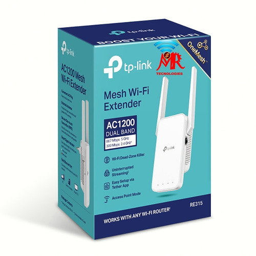 Re315 Extensor De Rango Wi-fi En Malla Ac1200 Tp-link