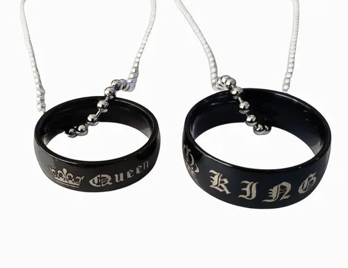 Collar Para Parejas Compromiso Novios Acero Amor Ilusion Cuotas