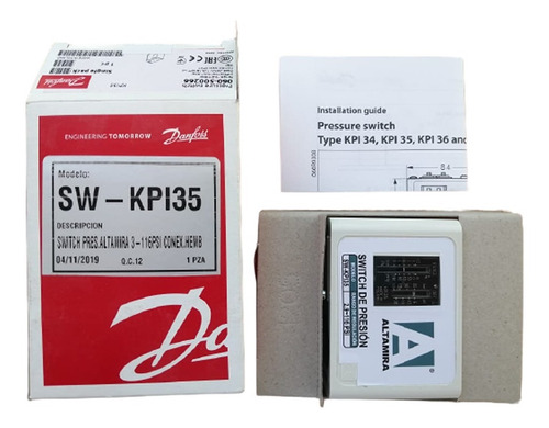 Imagen 1 de 5 de Interruptor De Presion Kpi Altas Presiones Danfoss