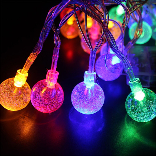 Cadena De Luces R Solar Con Forma De Bola Con Forma De Bola