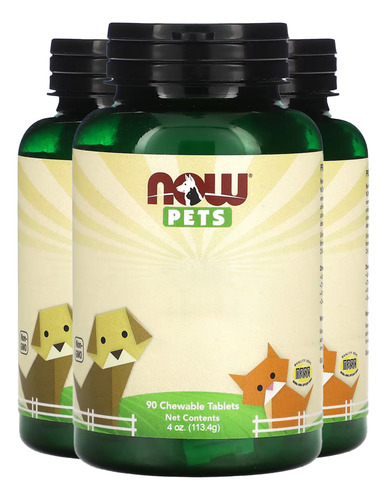 Suporte Urinário Cães/gato Now Foods 113g 90tb Importado 3un