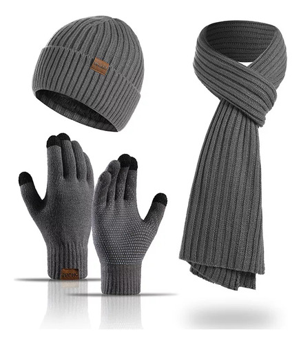 Set De Gorro De Invierno, Bufanda Y Guantes 3 En 1 P