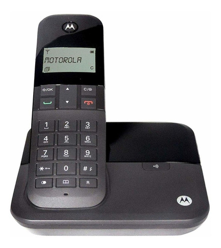 Telefone Motorola M3000 sem fio rurais - cor preto
