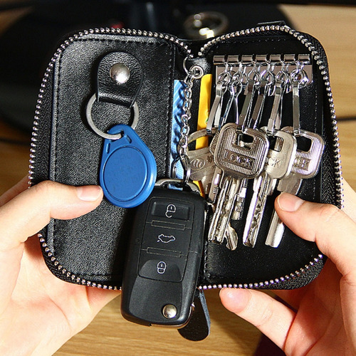 Bolsa For Llaves De Coche Con Cierre, Estilo Empresarial, M