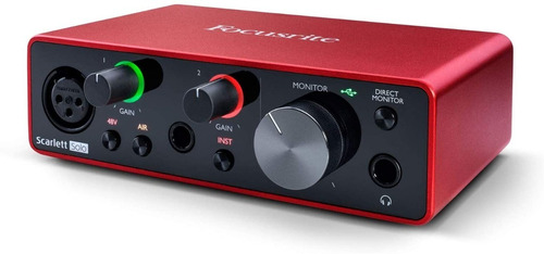 Interfaz De Audio Usb Focusrite Scarlett Solo 3ra Generación