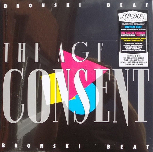 Bronski Beat - The Age Of Consent (vinilo Rosado + 2 Cd)