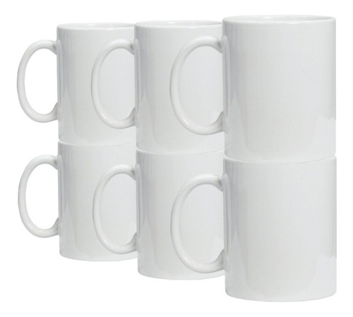 Imagen 1 de 8 de Taza Blanca 11oz Para Sublimación Tlp Sublimar 12 Piezas