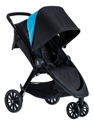 Carriola para correr Britax B-Lively cool flow/teal con chasis color negro
