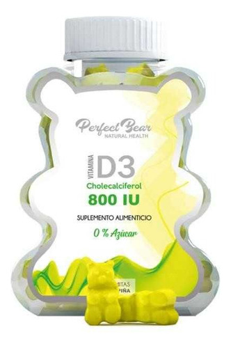 Suplemento Alimenticio Vitamina D3 800iu 60u Perfect Bear