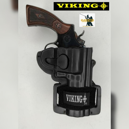 Holster Universal Para Revólver Paleta Corta Marca  Vikingo 