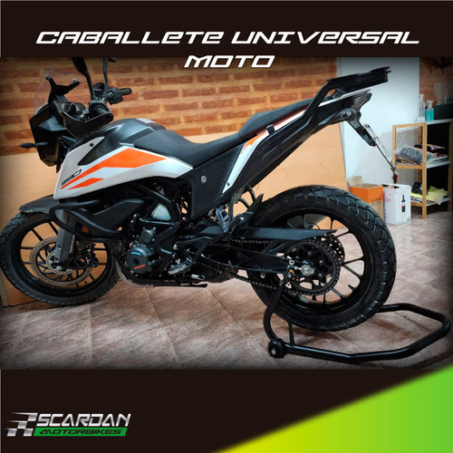 Caballete Moto Trasero Universal -- Varios Colores -- Negro