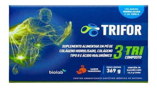 Trifor Colágeno Hidrolisado+ácido Hialurônico 30 Sachês