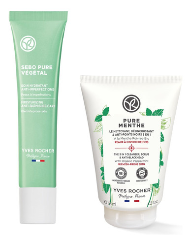 Yves Rocher Kit Anti Imperfecciones Anti Acne Crema Gel