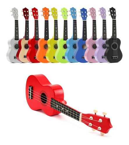 Ukelele Guitarra Soprano Infantil Niño Juguete Funda Pua C