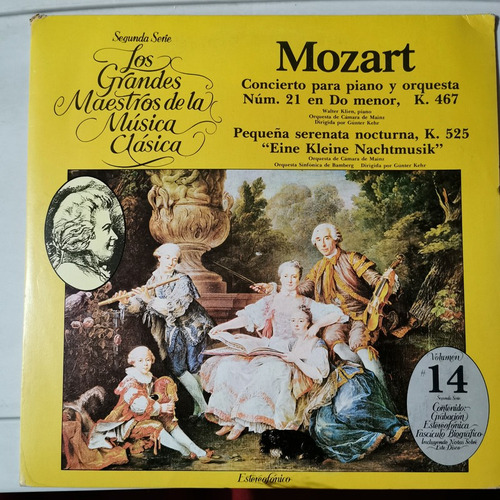 Disco Lp: Mozart- Pequeña Serenata Noct