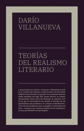 Teorias Del Realismo Literario - Ne - Villanueva,dario