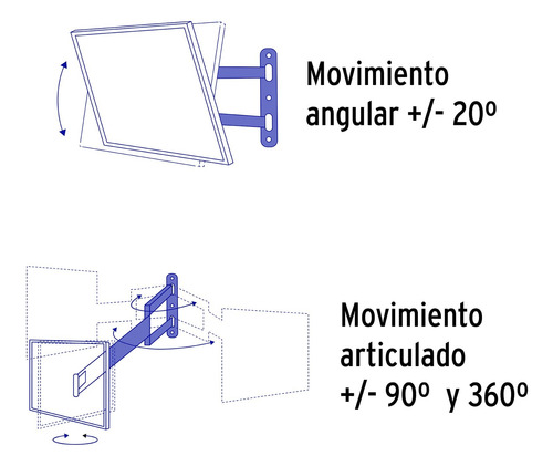 Soporte Para Pantalla Tv Articulado 23' A 42' Volteck 46095
