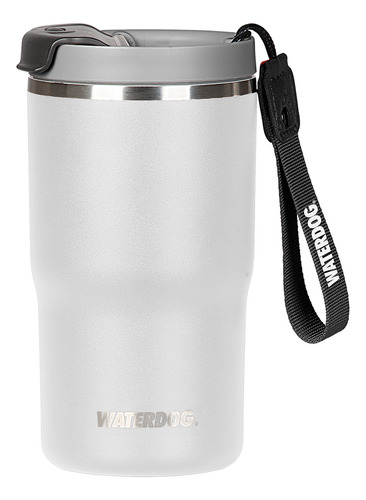 Vaso Waterdog Clyde 480 Cc Acero Inoxidable Doble Pared Color Blanco