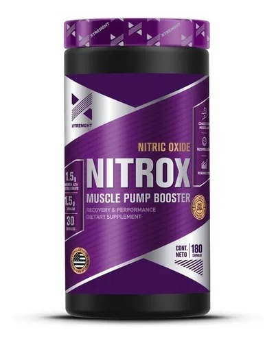 Nitrox Óxido Nítrico Incrementa Resistencia 180cap Xtrenght 