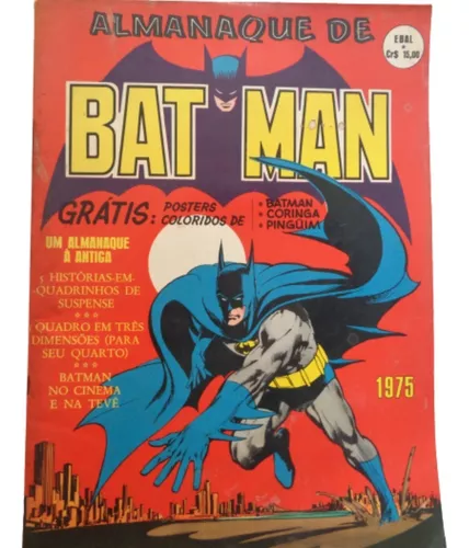 Almanaque De Batman 1975 C/posters Batman Coringa Pinguim