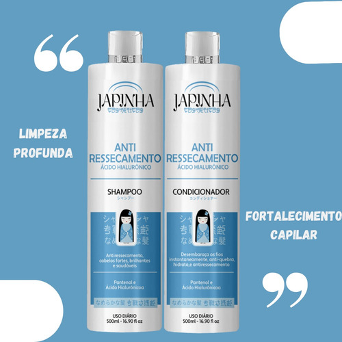 Japinha Anti Ressecamento Shampoo E Condicionador + Brinde!