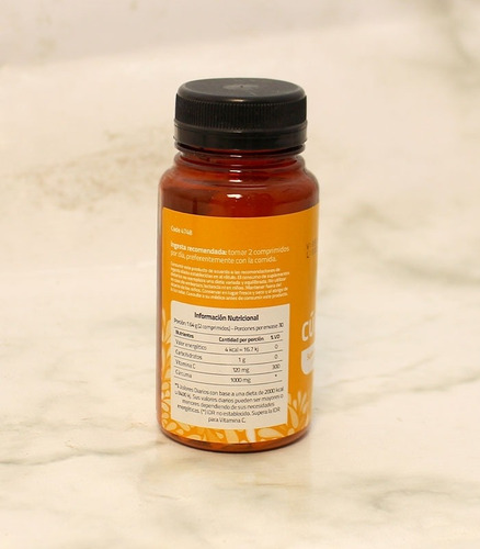 Imagen 5 de 5 de Curcuma + Vit C*60 Comp - Vianatural 60 Comp