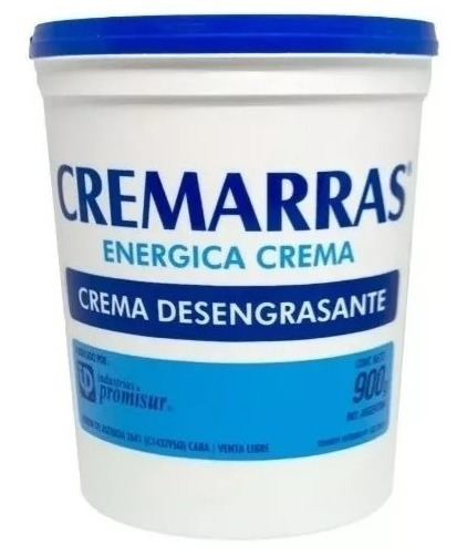 Crema Pasta Limpia Manos Desengrasante 900 G Cremarras