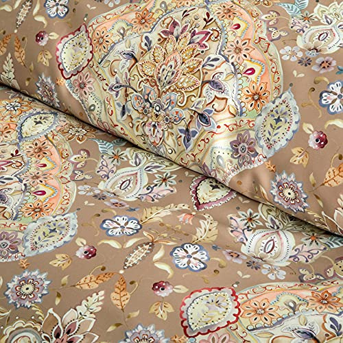 Juego De Funda De Edredón Get Bed Ready Boho Paisley Medalli