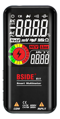 Multímetro Digital Lcd Inteligente Bside S11 De 9999 Cuentas